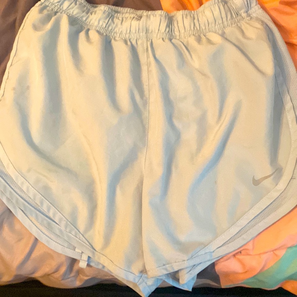 Blue Nike shorts